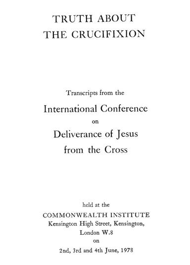 Truth About The Crucifixion